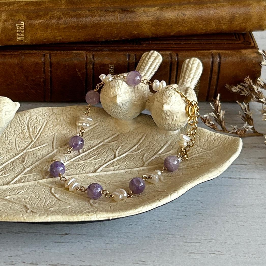 エンジェルシリカ / 淡水パール ブレスレット1枚目の画像